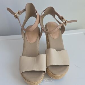 Kenneth Cole Reaction Cream Platform Sandals